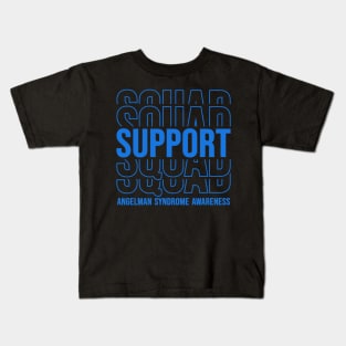 Angelman Syndrome Awareness Support Squad Kids T-Shirt